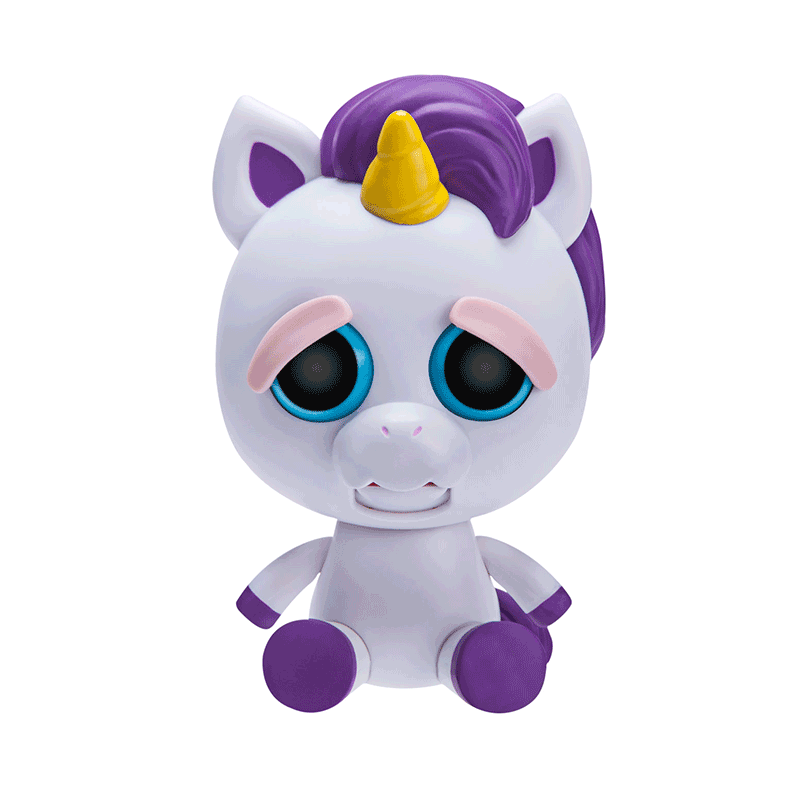 A Cute William Mark Plush Stuffed Pet Animal That Sticks Her Tongue Out With a Squeeze Perfect Toys For Friendly Mischief FP015T Glenda Glitterpoop Silly Feisty Unicorn by Feisty Pets Expressions
